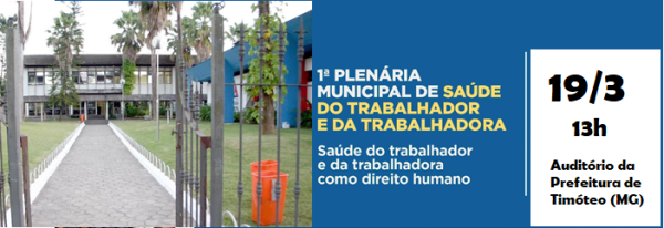 Timóteo realiza a 1ª Plenária de Saúde do Trabalhador e da Trabalhadora