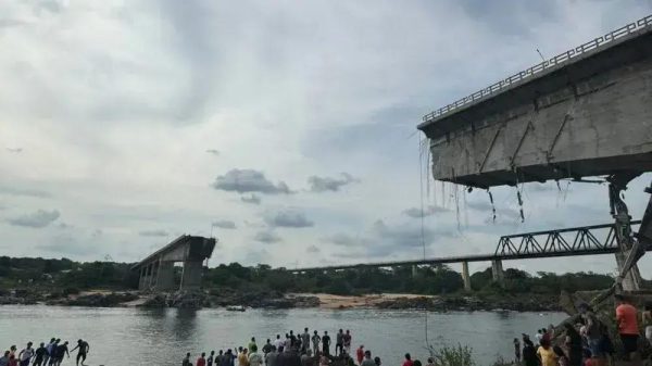 Ponte que desabou no Tocantins: estado crítico revelado