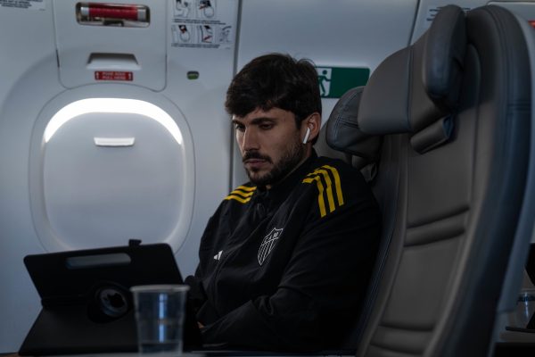 Igor Rabello durante viagem pelo Atltico (foto: Pedro Souza/Atltico)