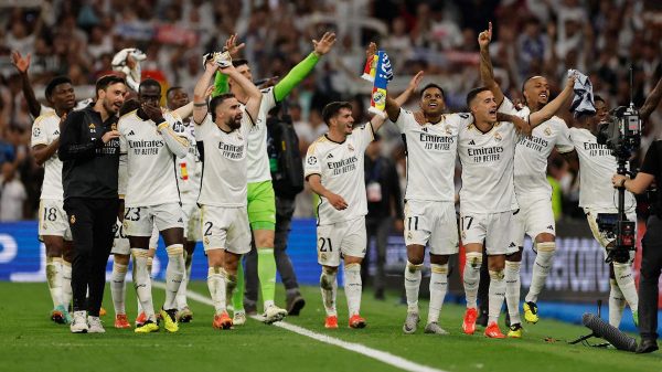 Real Madrid eliminou o Bayern de Munique na semifinal da Liga dos Campees (foto: OSCAR DEL POZO/AFP)