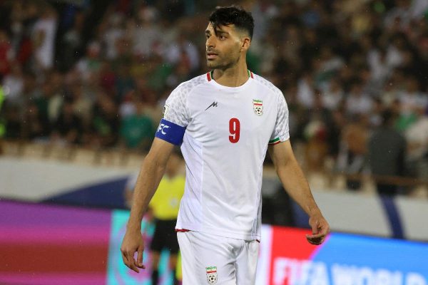 Taremi, camisa 9 da Seleo do Ir (foto: ATTA KENARE / AFP)