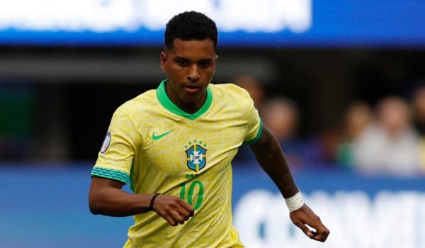 Rodrygo Goes, atacante do Brasil (foto: Divulgao / Copa Amrica)