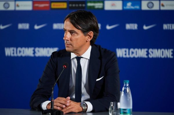 Simone Inzaghi, treinador da Inter, em coletiva de imprensa (foto: Divulgao/Internazionale)