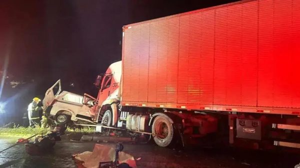 Tragédia na BR-251: Colisão entre van e carreta resulta em nove mortos