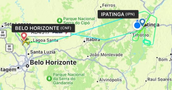 Tempo ruim impede pouso de aeronave no Aeroporto Regional Vale do Aço