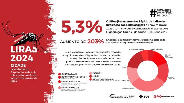 Índice de infestação por Aedes aegypti aumenta 203% em Manhuaçu | Vales de Minas Gerais